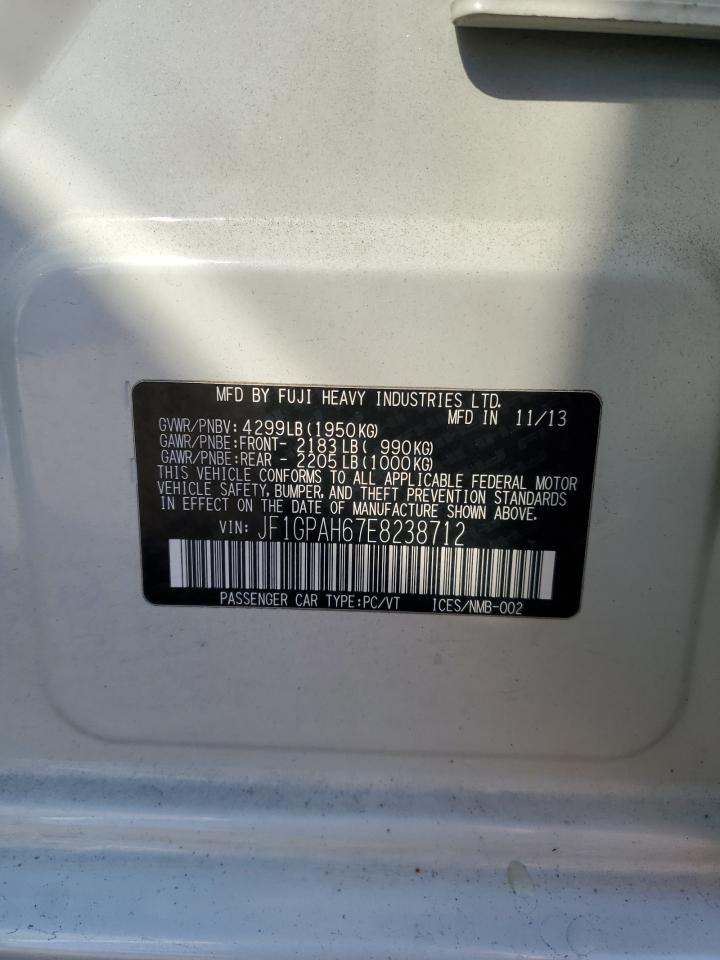 2014 Subaru Impreza Limited VIN: JF1GPAH67E8238712 Lot: 85286215