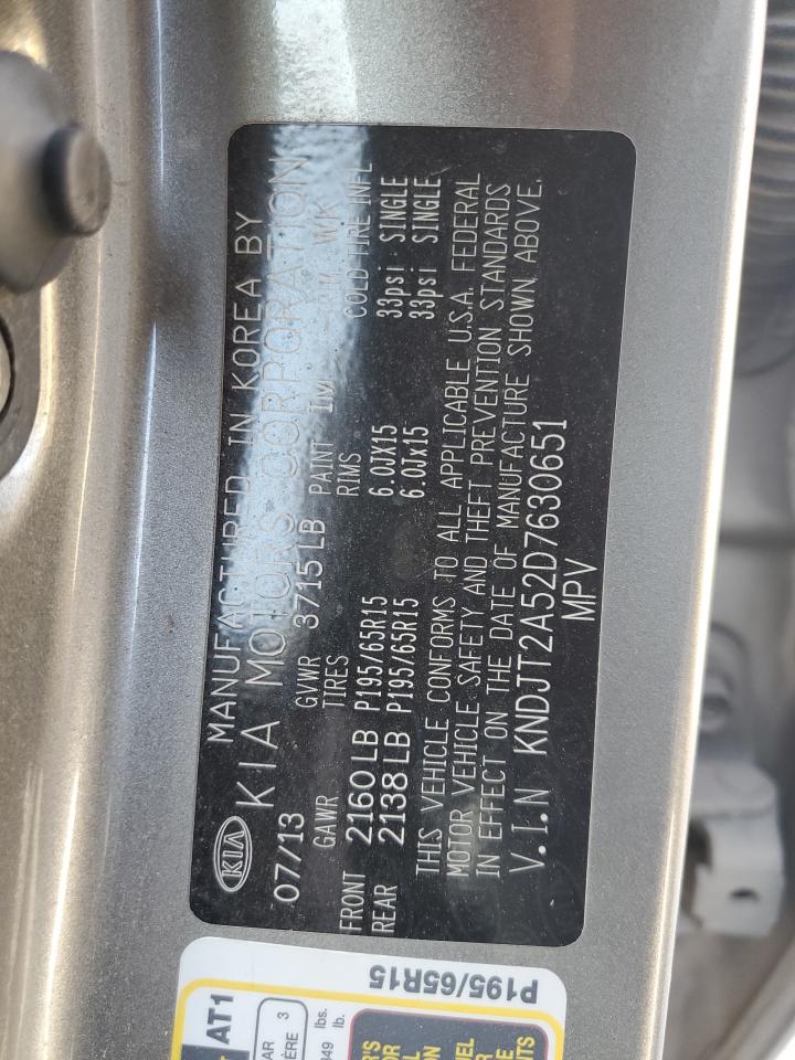 2013 Kia Soul VIN: KNDJT2A52D7630651 Lot: 82174975