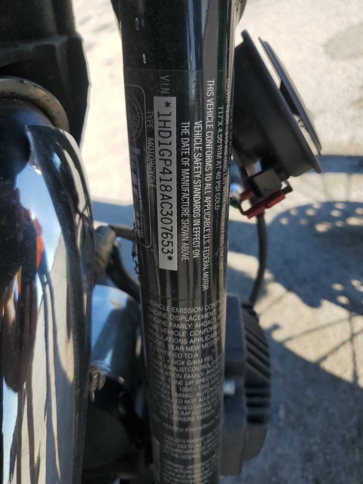 2010 Harley-Davidson Fxdwg VIN: 1HD1GP418AC307653 Lot: 86828705