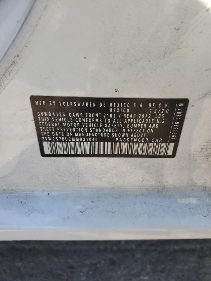 2021 Volkswagen Jetta S VIN: 3VWC57BU2MM031046 Lot: 84802555
