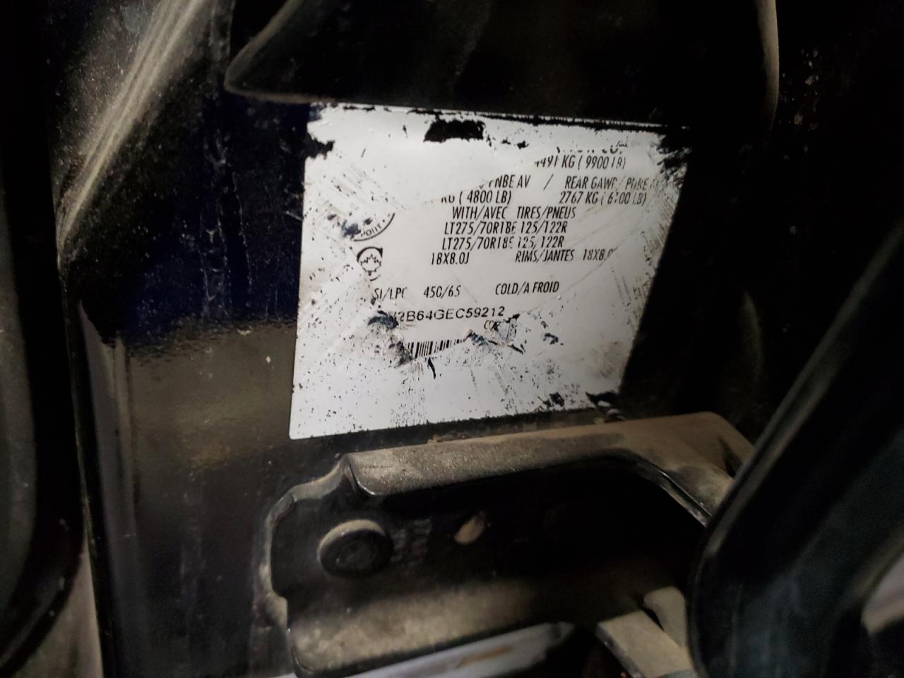 2016 Ford F250 Super Duty VIN: 1FT7W2B64GEC59212 Lot: 89490125