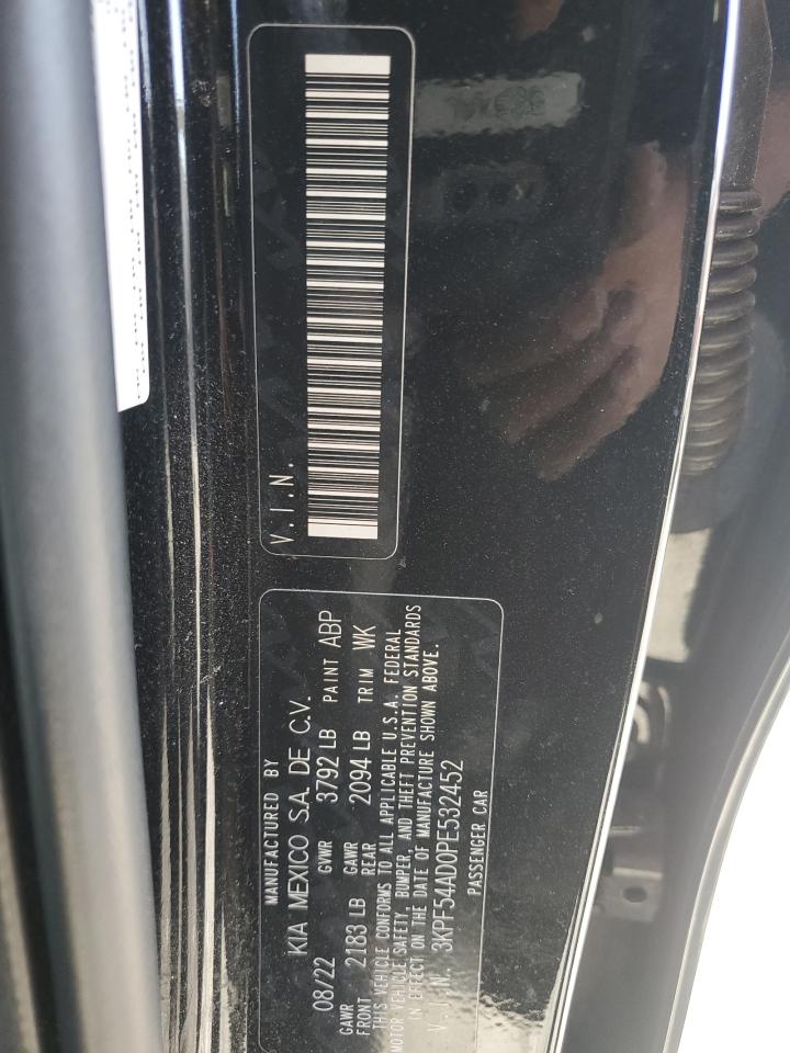 2023 Kia Forte Gt Line VIN: 3KPF54AD0PE532452 Lot: 86885385