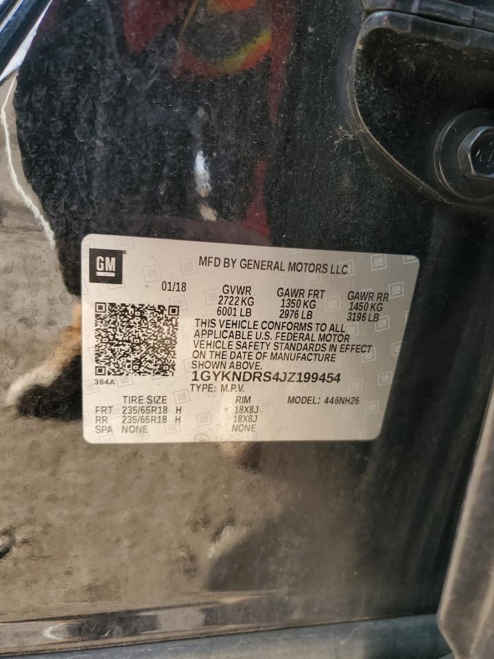 2018 Cadillac Xt5 Luxury VIN: 1GYKNDRS4JZ199454 Lot: 82767735