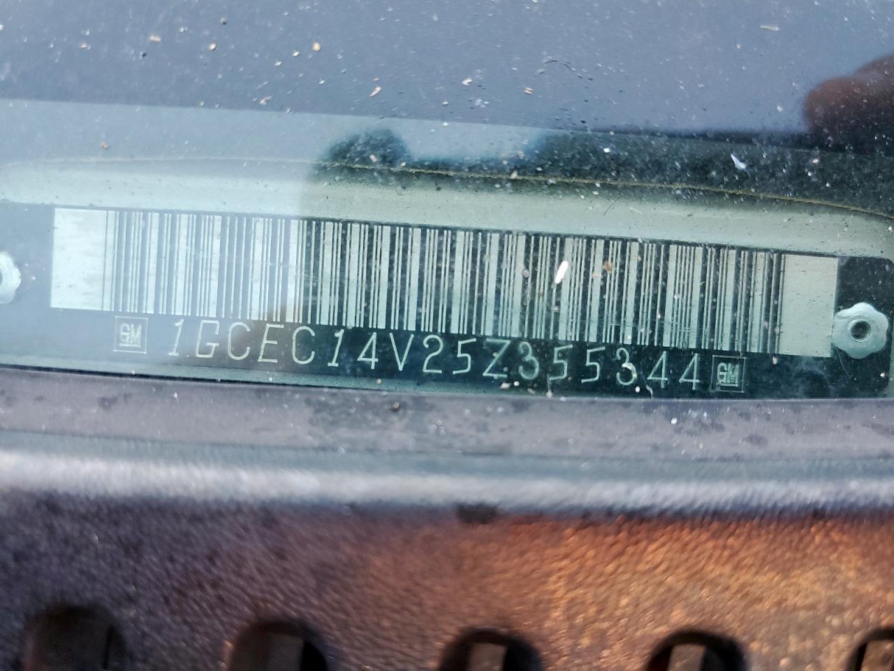 2005 Chevrolet Silverado C1500 VIN: 1GCEC14V25Z355344 Lot: 86229655