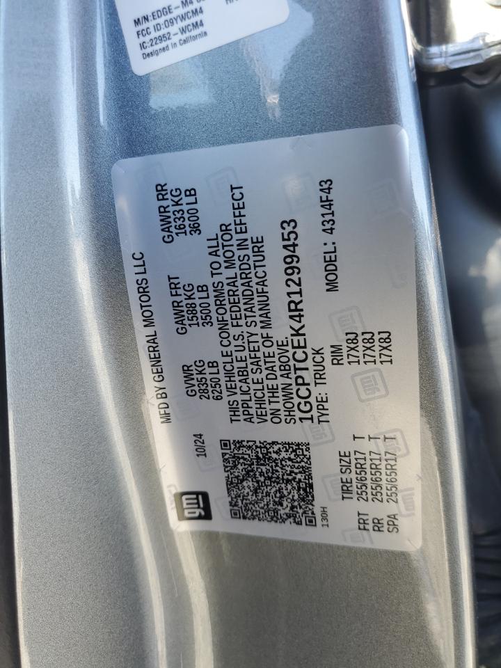 2024 Chevrolet Colorado Lt VIN: 1GCPTCEK4R1299453 Lot: 90617895