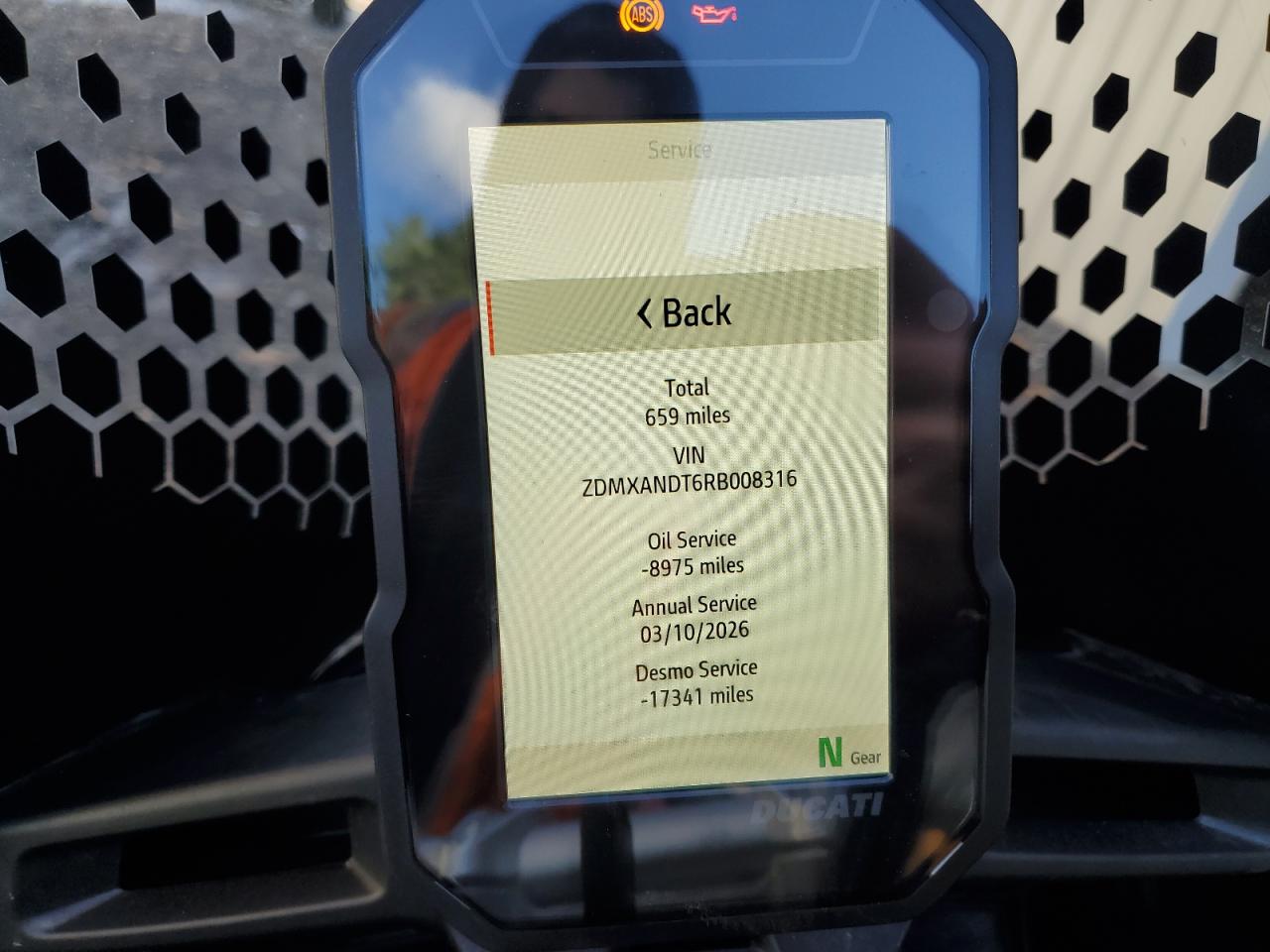 2024 Ducati Desert X VIN: ZDMXANDT6RB008316 Lot: 87277905
