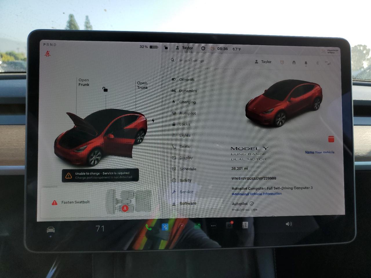 2021 Tesla Model Y VIN: 5YJYGDEE0MF229988 Lot: 85198705