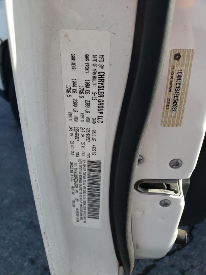 2014 Jeep Compass Sport VIN: 1C4NJCBB4ED642689 Lot: 90633625