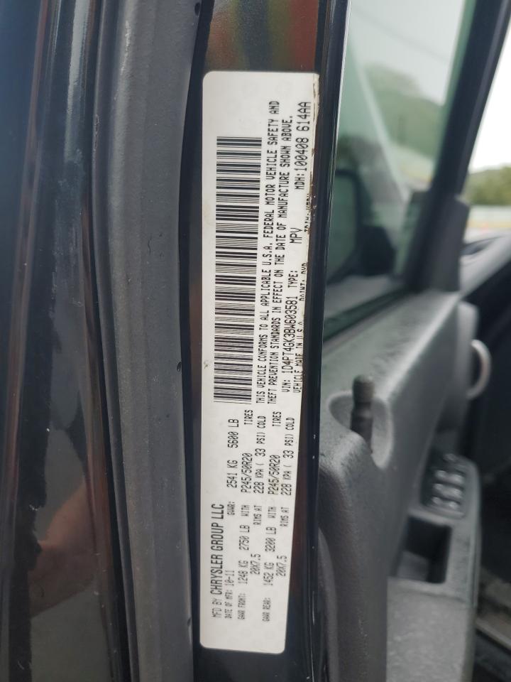 2011 Dodge Nitro Heat VIN: 1D4PT4GK3BW603581 Lot: 85243045