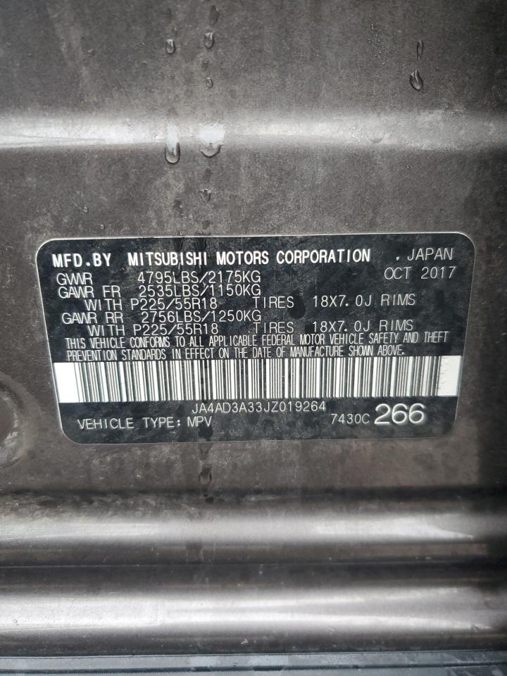 2018 Mitsubishi Outlander Se VIN: JA4AD3A33JZ019264 Lot: 90530585