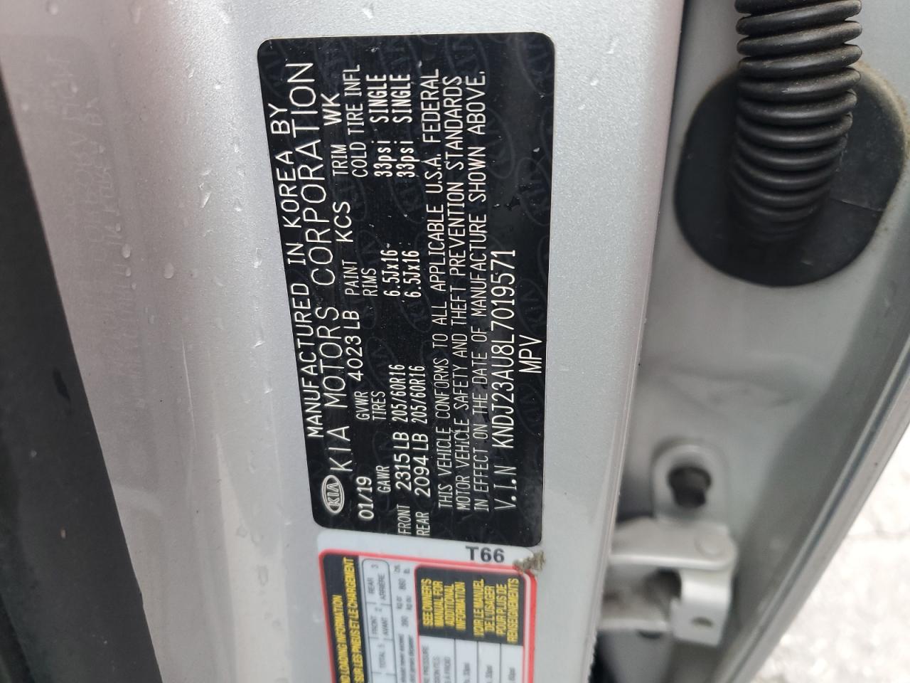 2020 Kia Soul Lx VIN: KNDJ23AU8L7019571 Lot: 81614365