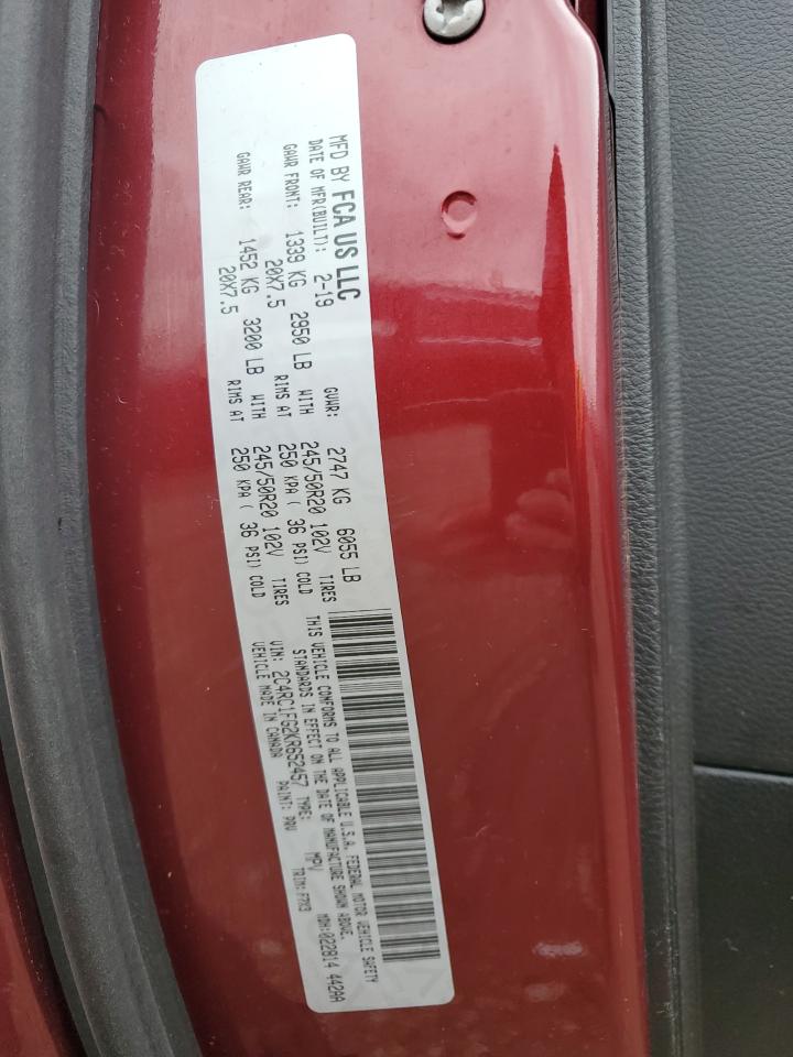 2019 Chrysler Pacifica Touring Plus VIN: 2C4RC1FG2KR652457 Lot: 89907535