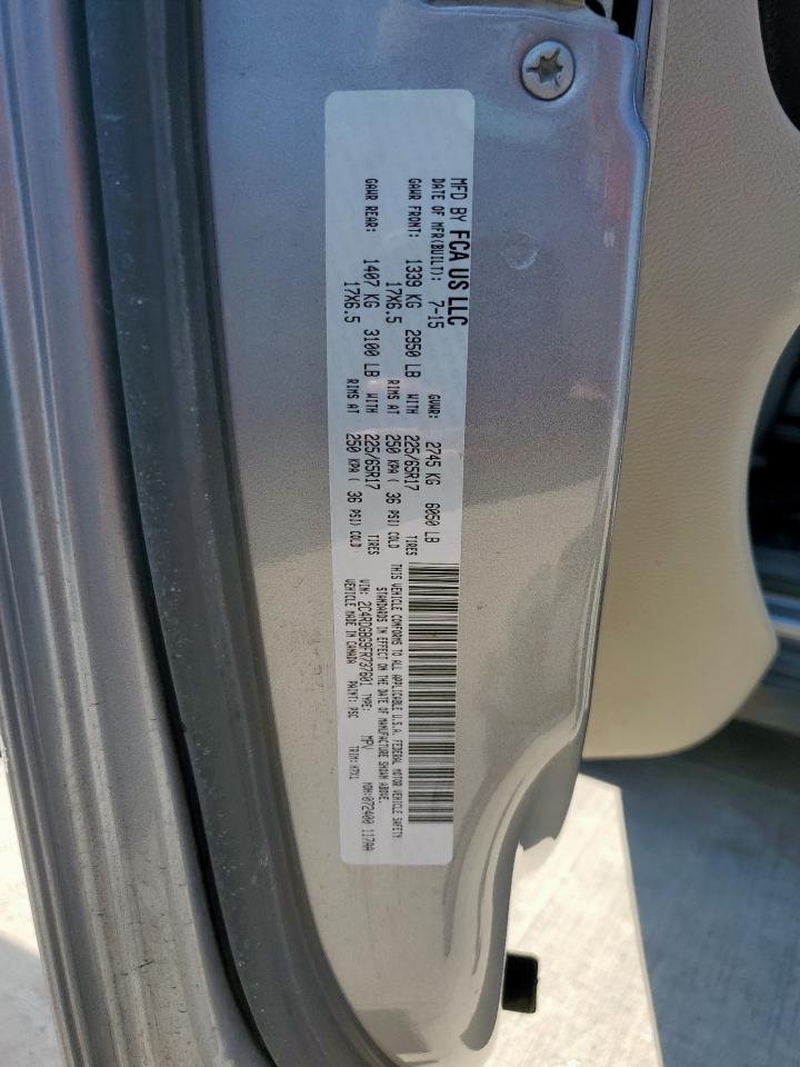 2015 Dodge Grand Caravan Se VIN: 2C4RDGBG9FR737601 Lot: 85888315