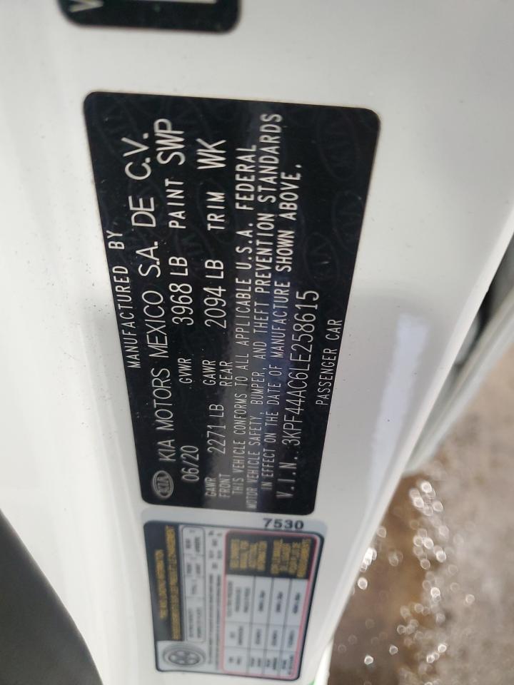 2020 Kia Forte Gt VIN: 3KPF44AC6LE258615 Lot: 84865075