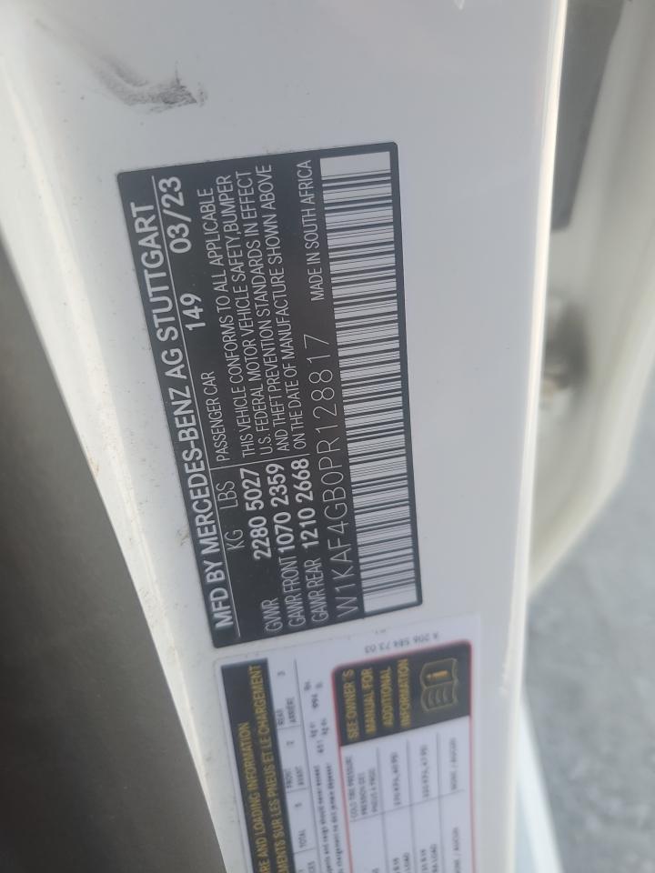 2023 Mercedes-Benz C 300 VIN: W1KAF4GB0PR128817 Lot: 86870545