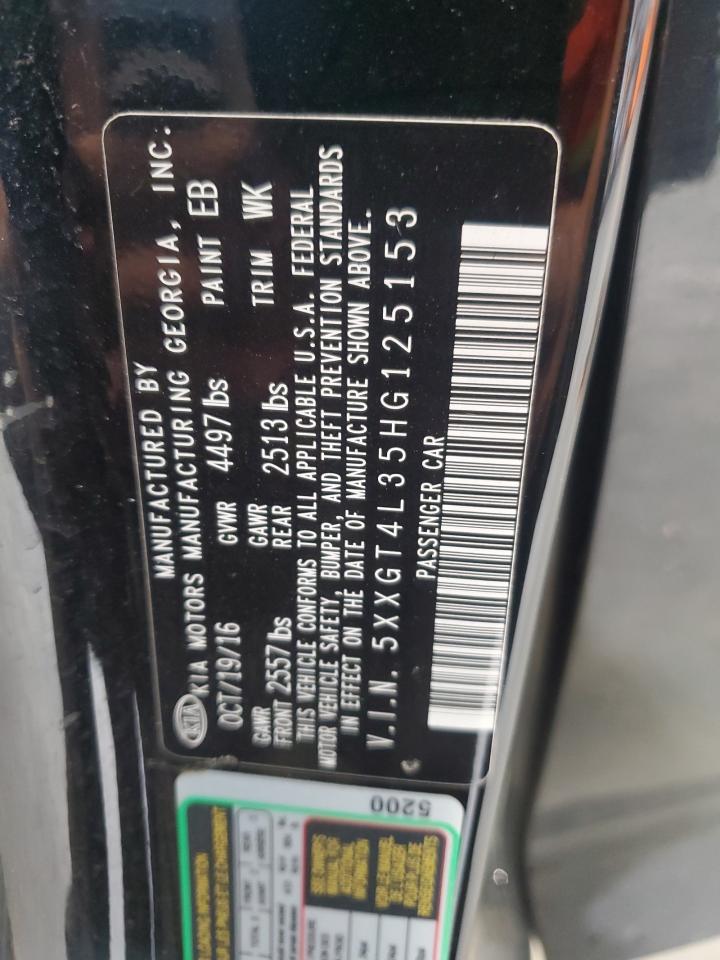 2017 Kia Optima Lx VIN: 5XXGT4L35HG125153 Lot: 89918235