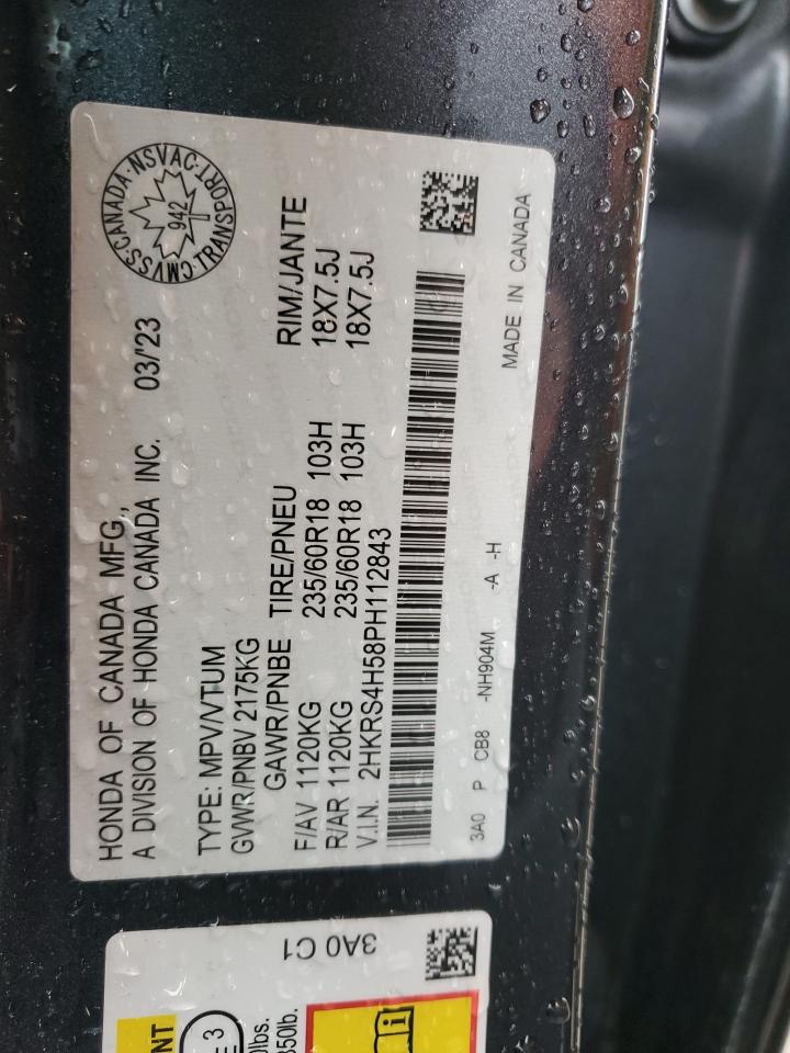 2023 Honda Cr-V Sport VIN: 2HKRS4H58PH112843 Lot: 85361985