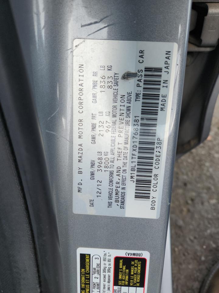 2013 Mazda 3 I VIN: JM1BL1TFXD1768381 Lot: 82319975