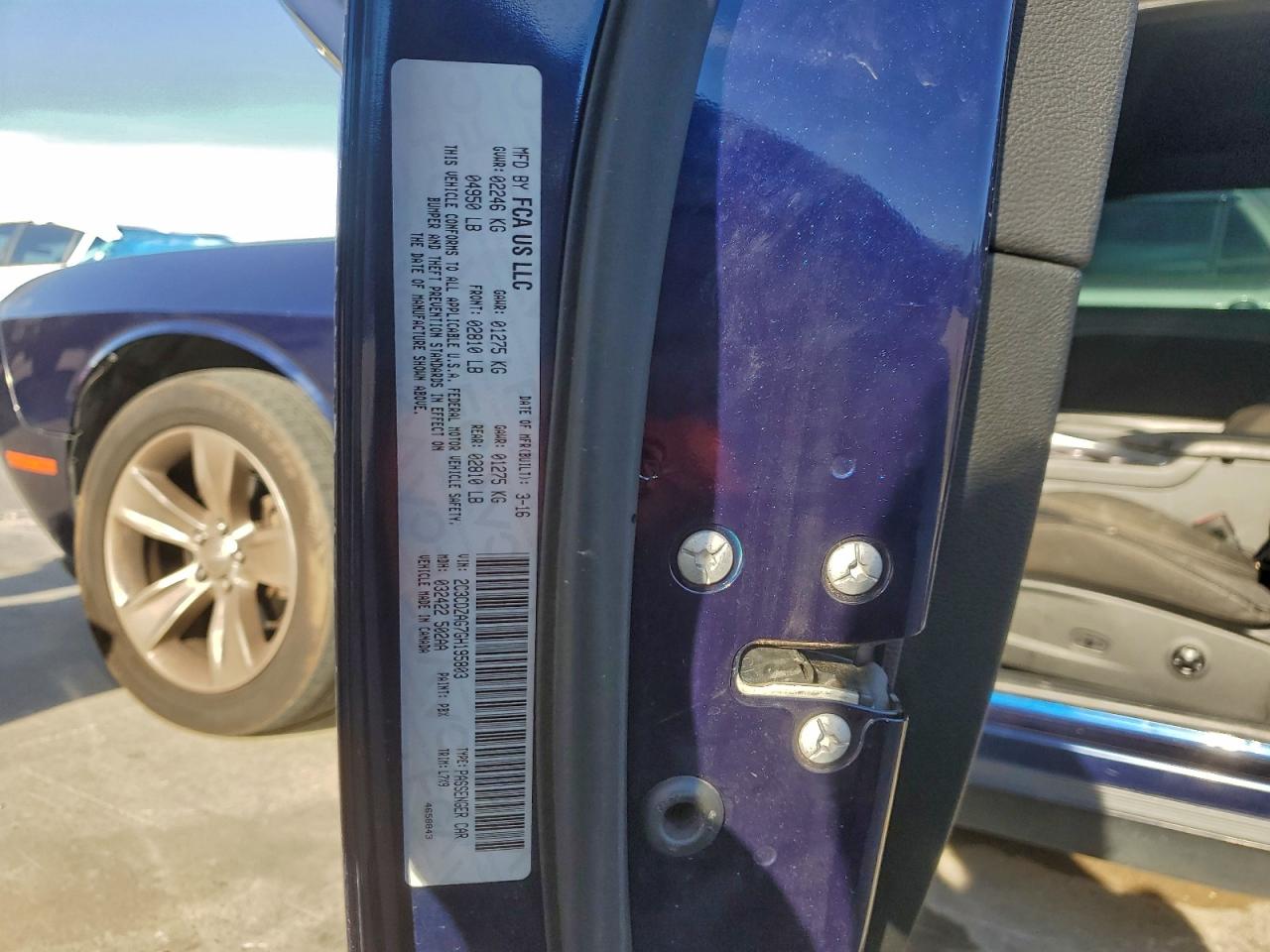 2016 Dodge Challenger Sxt VIN: 2C3CDZAG7GH195803 Lot: 90582715