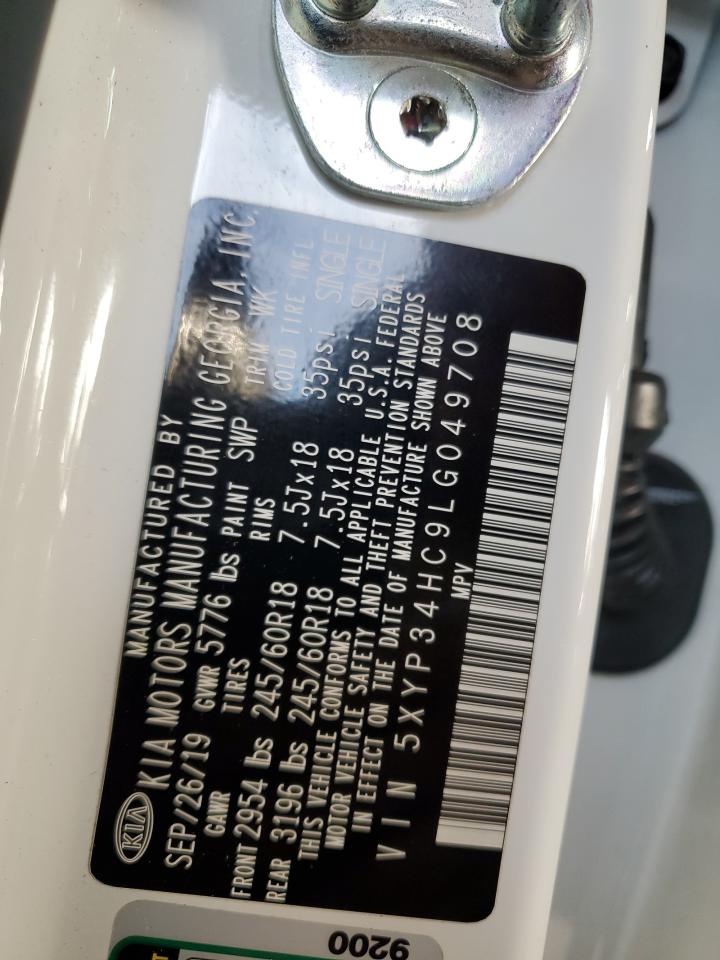 2020 Kia Telluride Ex VIN: 5XYP34HC9LG049708 Lot: 84784415