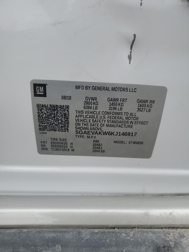 2019 Buick Enclave Essence VIN: 5GAEVAKW6KJ146917 Lot: 90312605