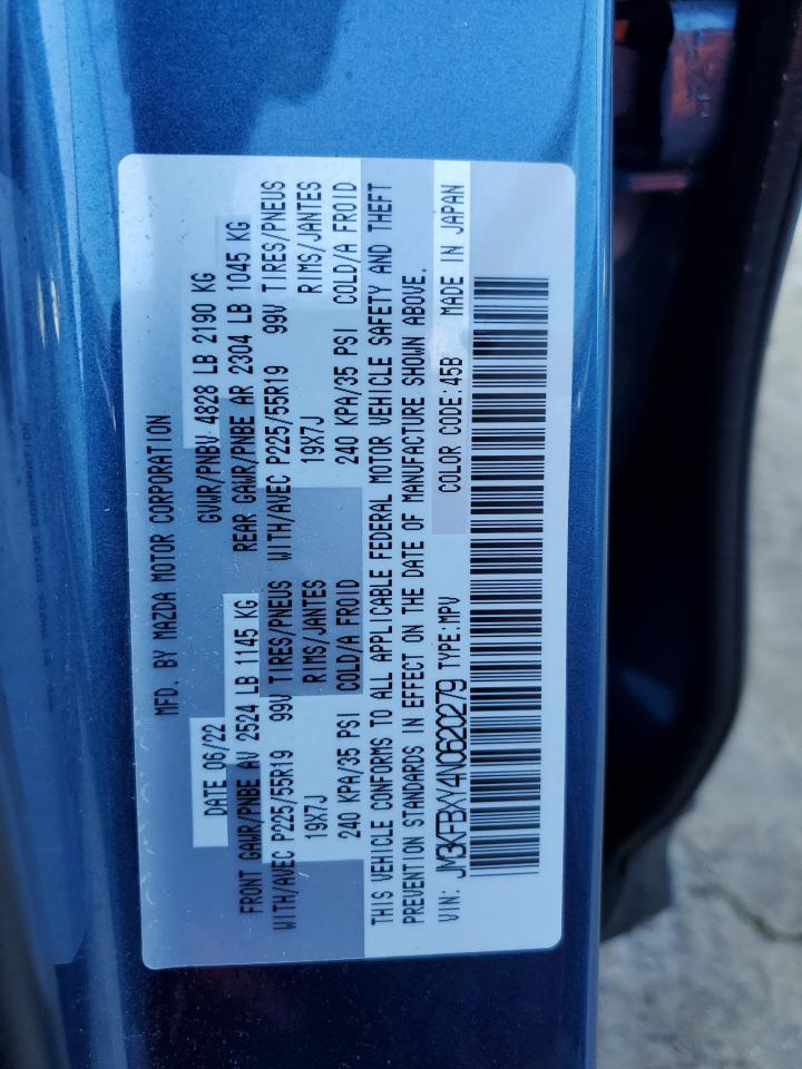 2022 Mazda Cx-5 Signature VIN: JM3KFBXY4N0620279 Lot: 86235685