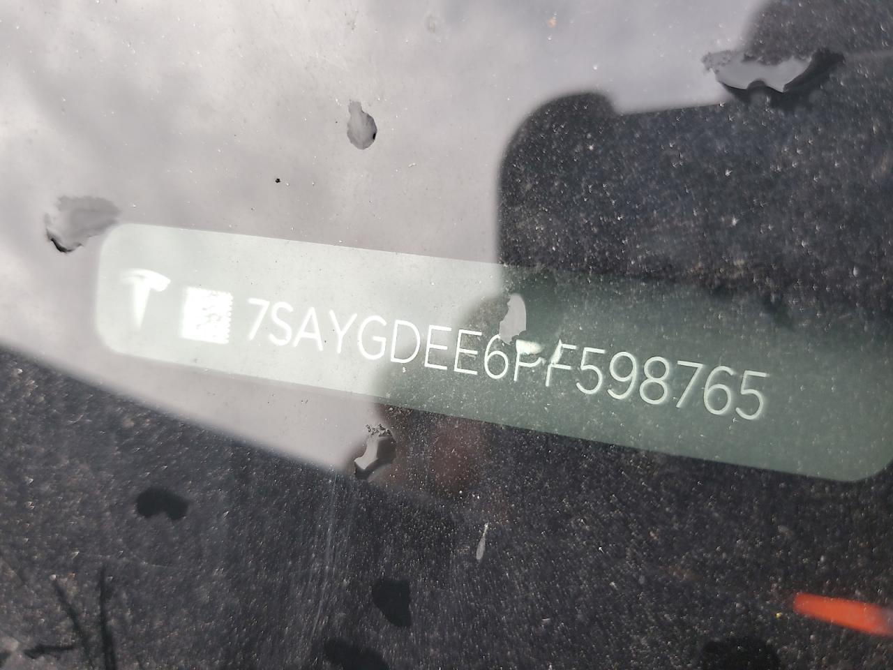 2023 Tesla Model Y VIN: 7SAYGDEE6PF598765 Lot: 85528725