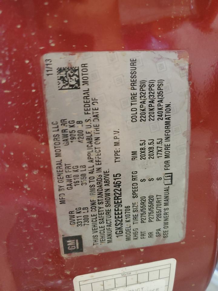 2014 GMC Yukon Denali VIN: 1GKS2EEF9ER224615 Lot: 82204735