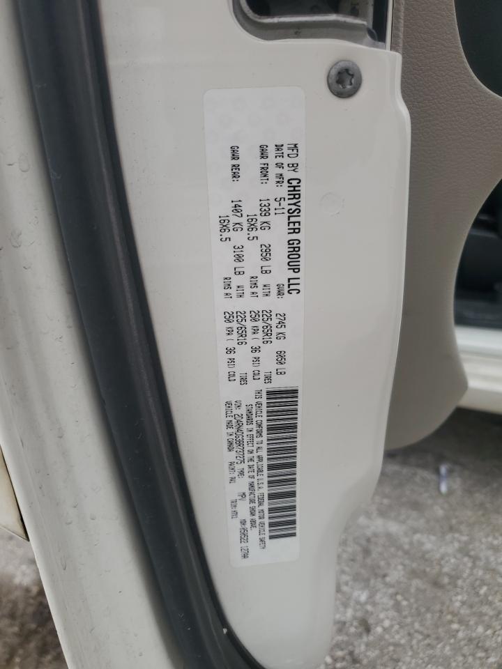 2011 Dodge Grand Caravan Express VIN: 2D4RN4DG3BR737275 Lot: 86267935