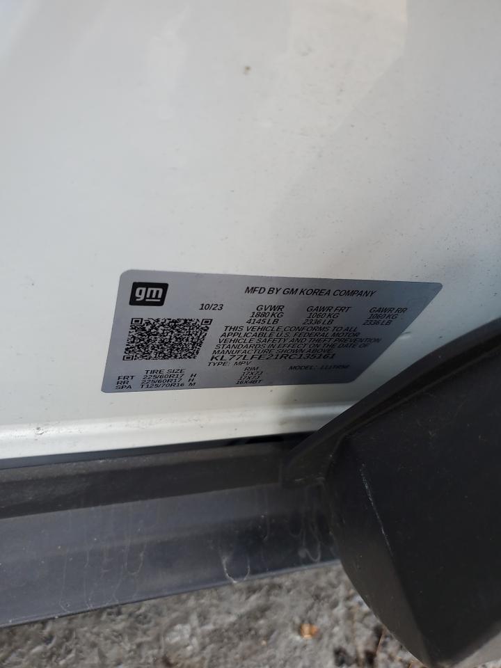 2024 Chevrolet Trax Ls VIN: KL77LFE21RC135161 Lot: 90507725