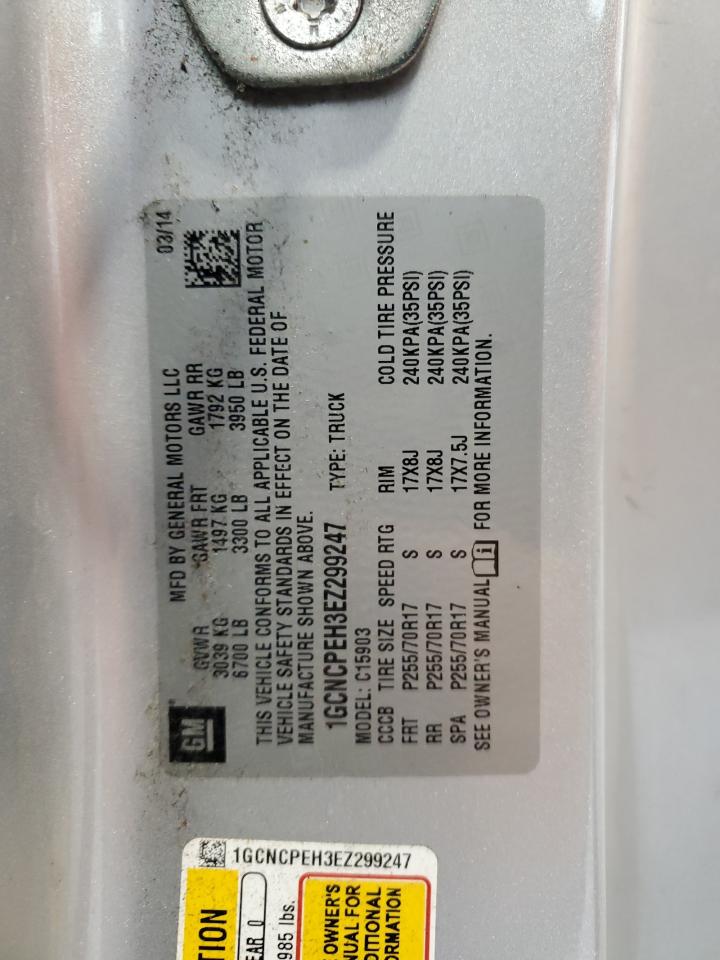 2014 Chevrolet Silverado C1500 VIN: 1GCNCPEH3EZ299247 Lot: 83796865