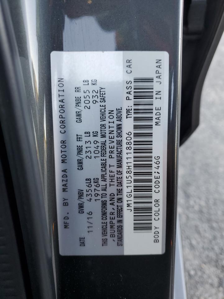 2017 Mazda 6 Sport VIN: JM1GL1U58H1118806 Lot: 82561885