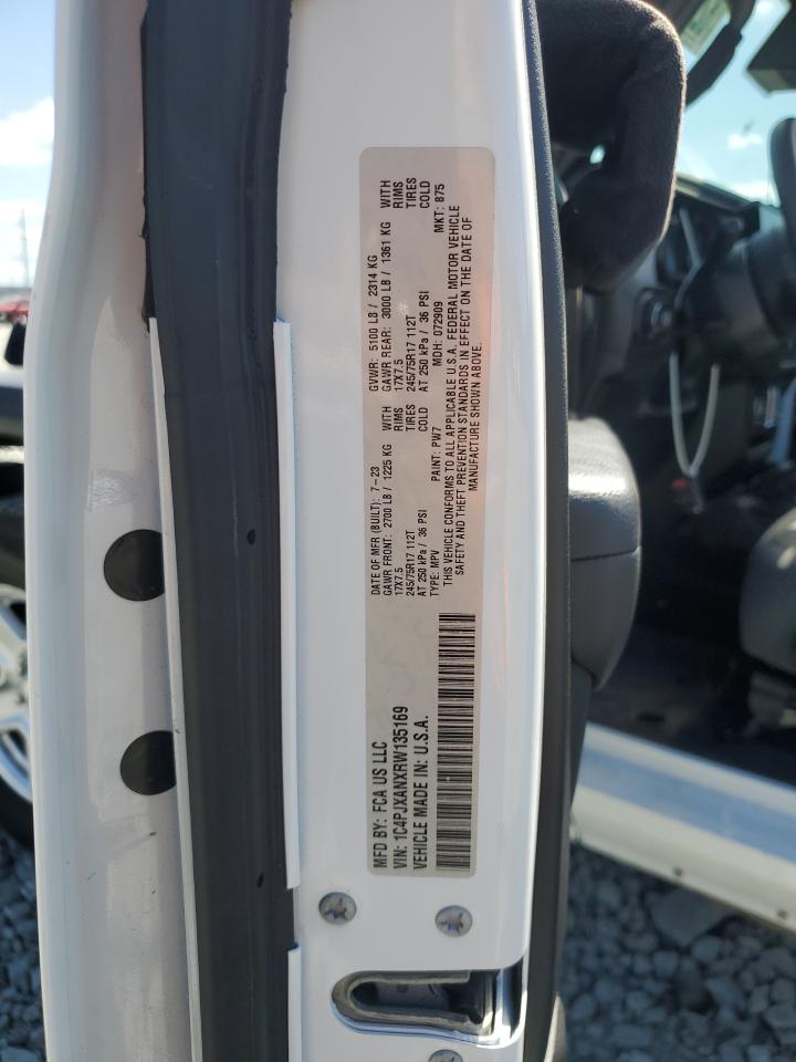 2024 Jeep Wrangler Sport VIN: 1C4PJXANXRW135169 Lot: 82230585