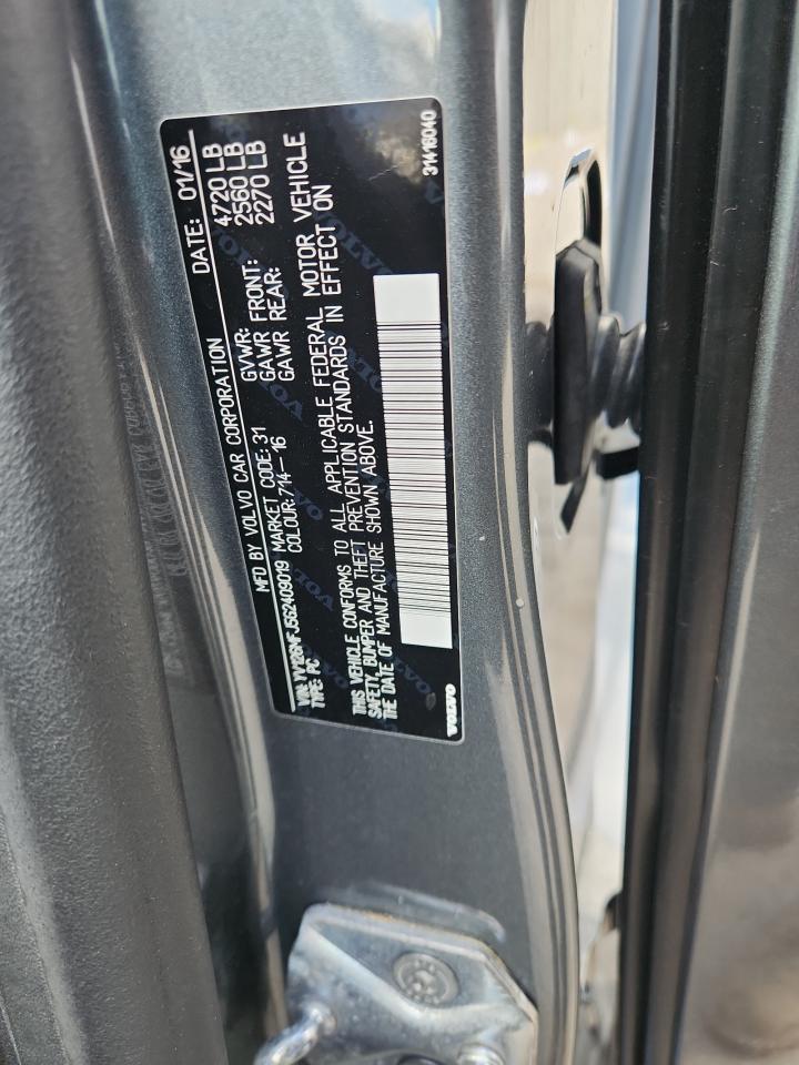 2016 Volvo S60 VIN: YV126MFJ5G2409019 Lot: 89678905