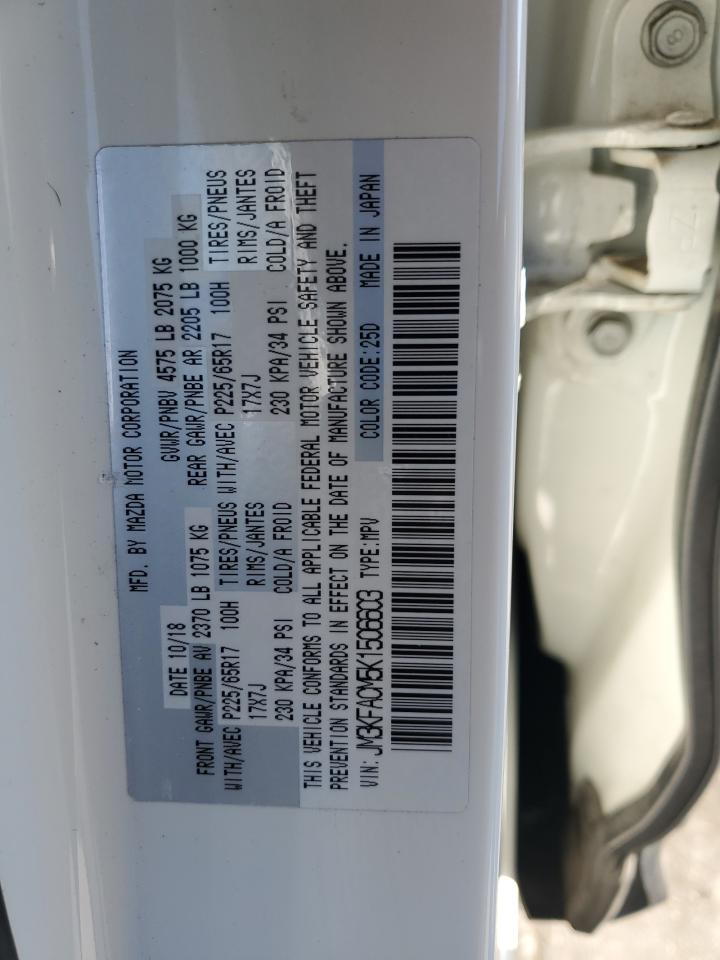 2019 Mazda Cx-5 Touring VIN: JM3KFACM5K1506603 Lot: 82396085