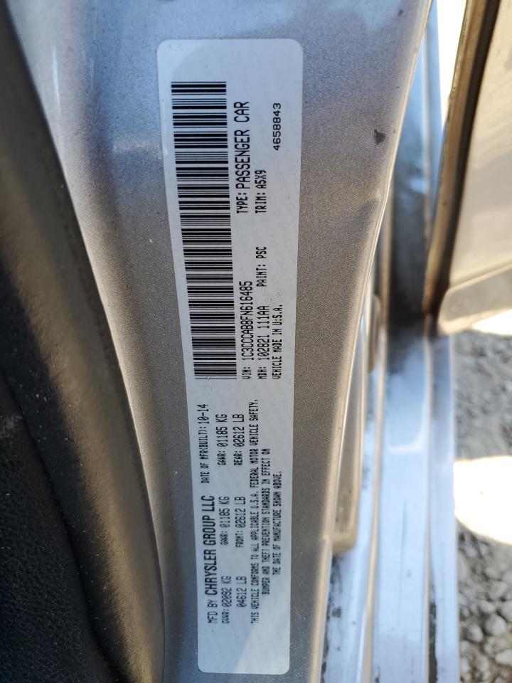 2015 Chrysler 200 Limited VIN: 1C3CCCAB8FN616485 Lot: 86443315