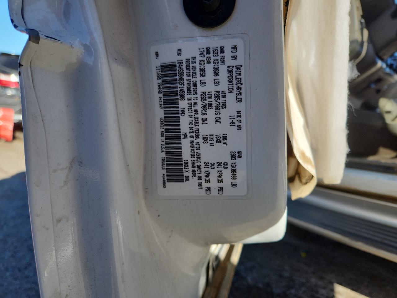 2002 Dodge Durango Slt Plus VIN: 1B4HS58N82F145908 Lot: 81992845