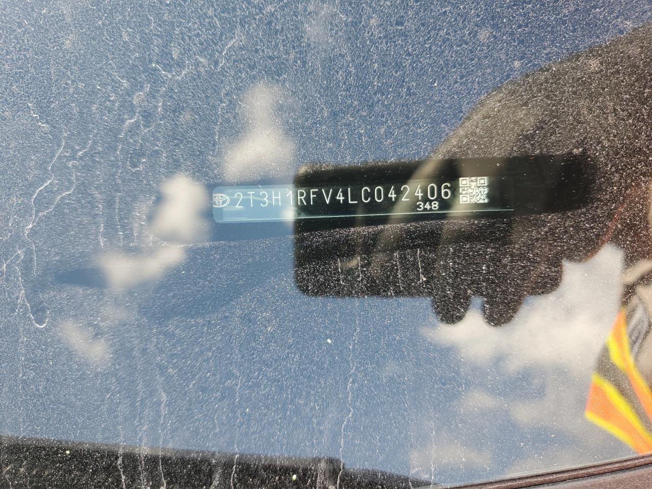 2020 Toyota Rav4 Le VIN: 2T3H1RFV4LC042406 Lot: 85528655