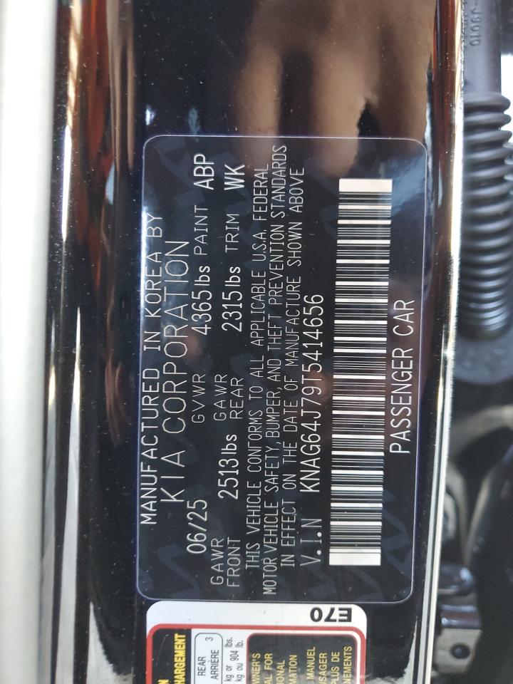 2026 Kia K5 Gt Line VIN: KNAG64J79T5414656 Lot: 82705235