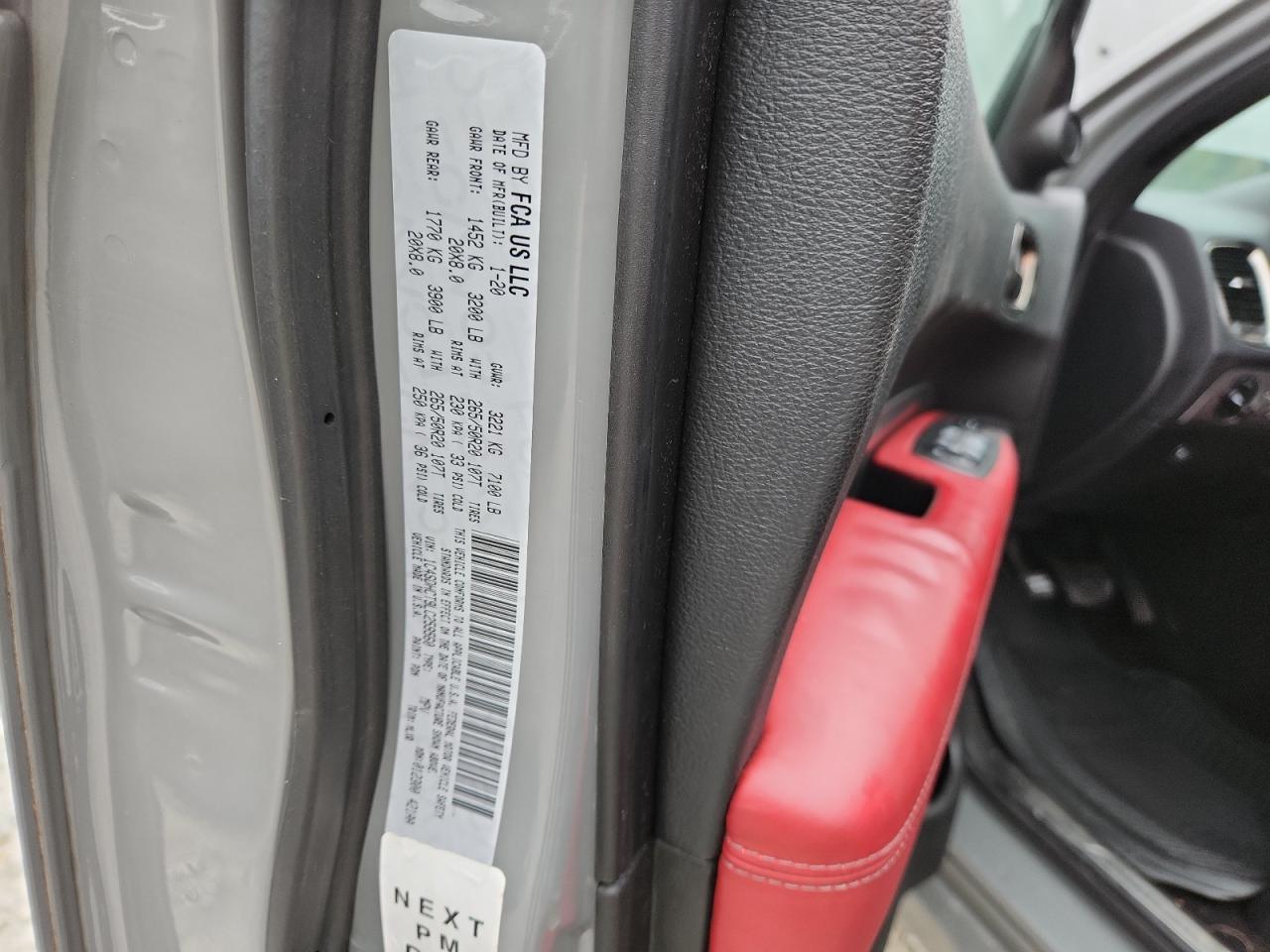 2020 Dodge Durango R/T VIN: 1C4SDHCT9LC259560 Lot: 85076325