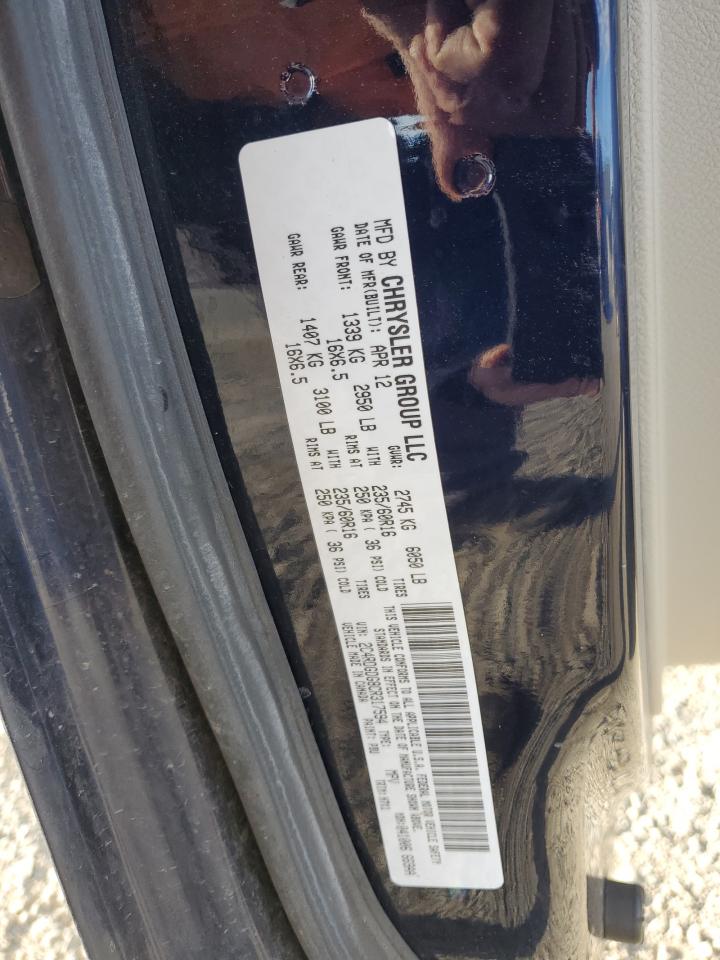 2012 Dodge Grand Caravan Crew VIN: 2C4RDGDG8CR317594 Lot: 90468625