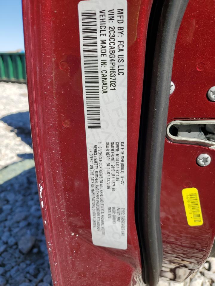 2023 Chrysler 300 S VIN: 2C3CCABG4PH637021 Lot: 85745675