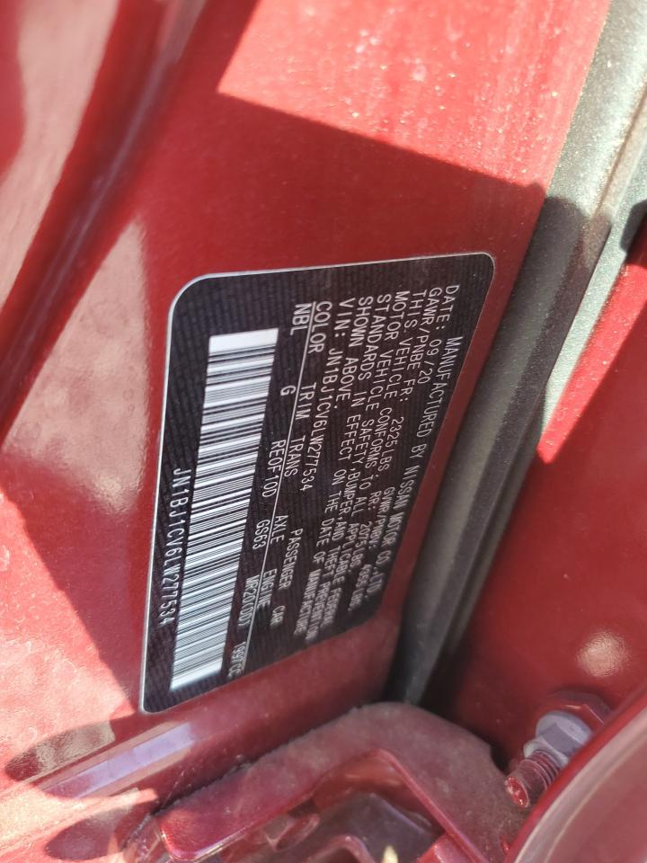 2020 Nissan Rogue Sport S VIN: JN1BJ1CV6LW277534 Lot: 85546365