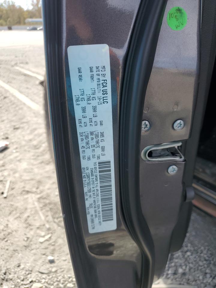 2016 Ram 1500 Rebel VIN: 1C6RR7YT9GS117599 Lot: 89738355