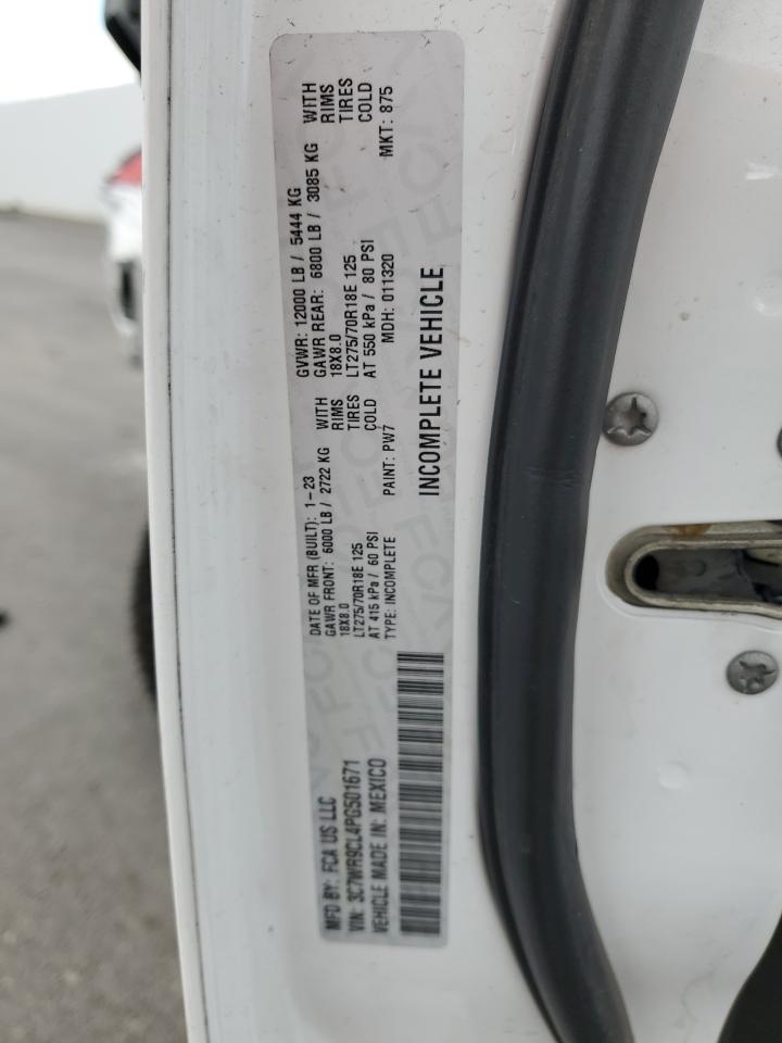 2023 Ram 3500 VIN: 3C7WR9CL4PG501671 Lot: 85318205