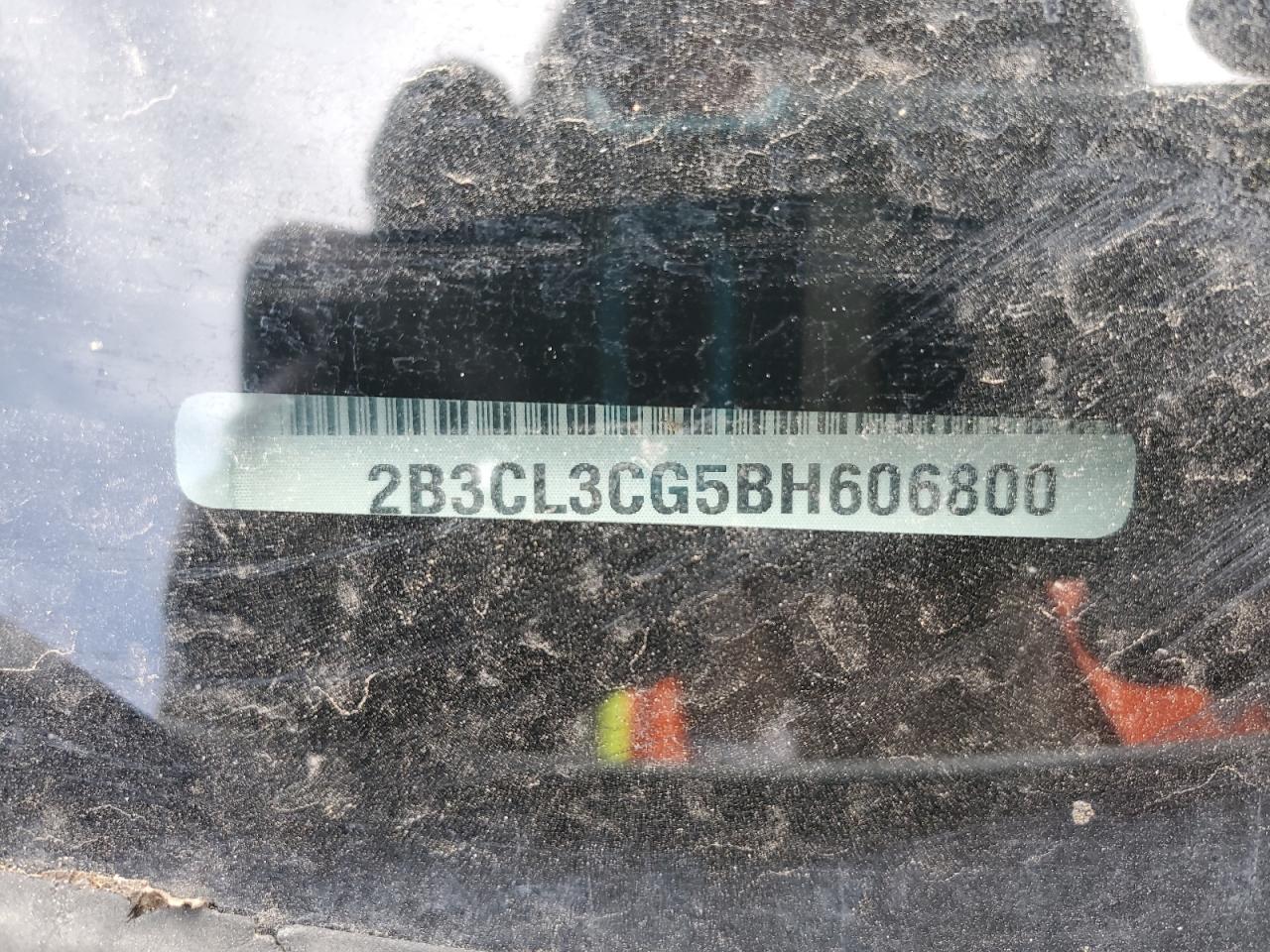 2011 Dodge Charger VIN: 2B3CL3CG5BH606800 Lot: 86464055