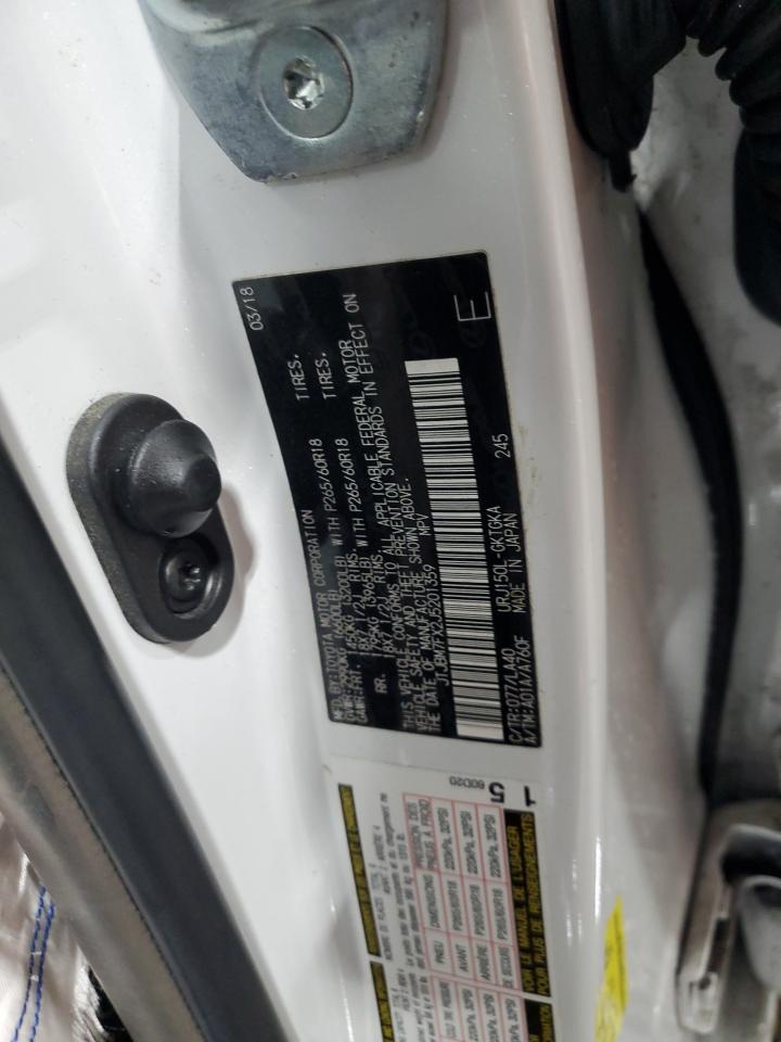 2018 Lexus Gx 460 VIN: JTJBM7FX2J5201359 Lot: 86673015