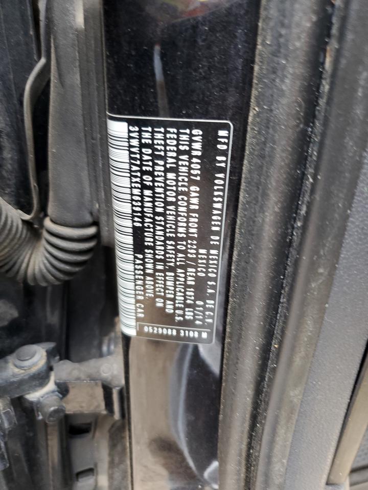 2014 Volkswagen Beetle Turbo VIN: 3VWVT7ATXEM639146 Lot: 85305285