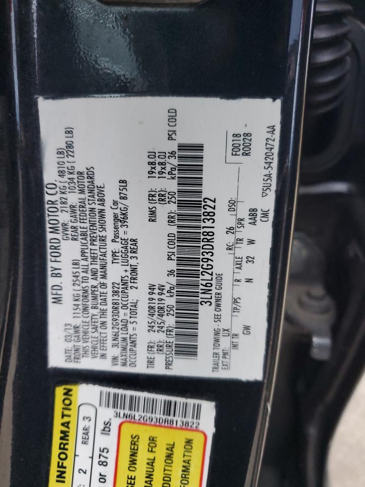 2013 Lincoln Mkz VIN: 3LN6L2G93DR813822 Lot: 82379335