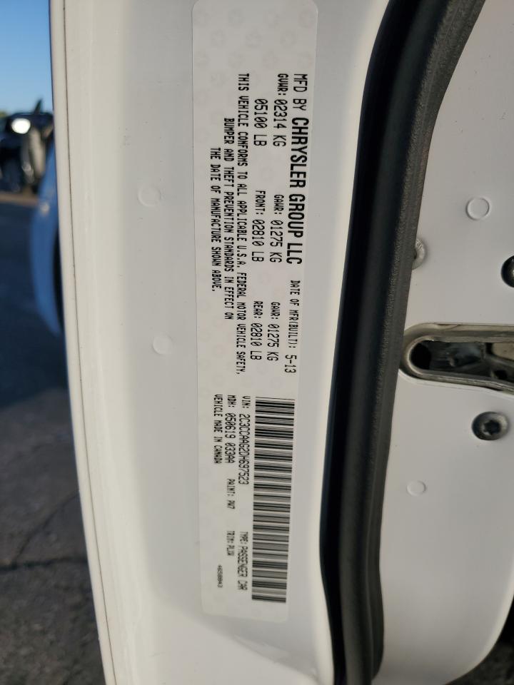 2013 Chrysler 300 VIN: 2C3CCAAG2DH697523 Lot: 85885345